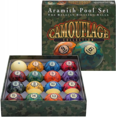 camouflage pool balls